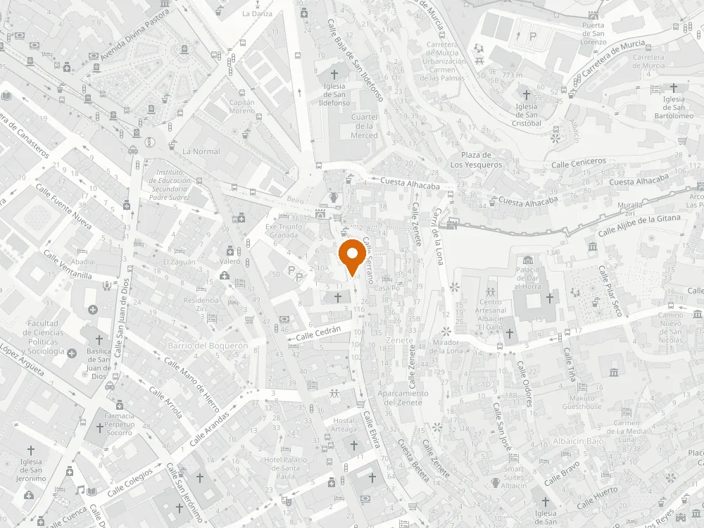 Mapa de Calle Elvira 138, en el Albaicín de Granada